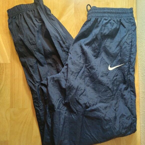 Vintage 90s Nike Small Swoosh Wind Pants Joggers Trainers Track - Picture 1 of 9